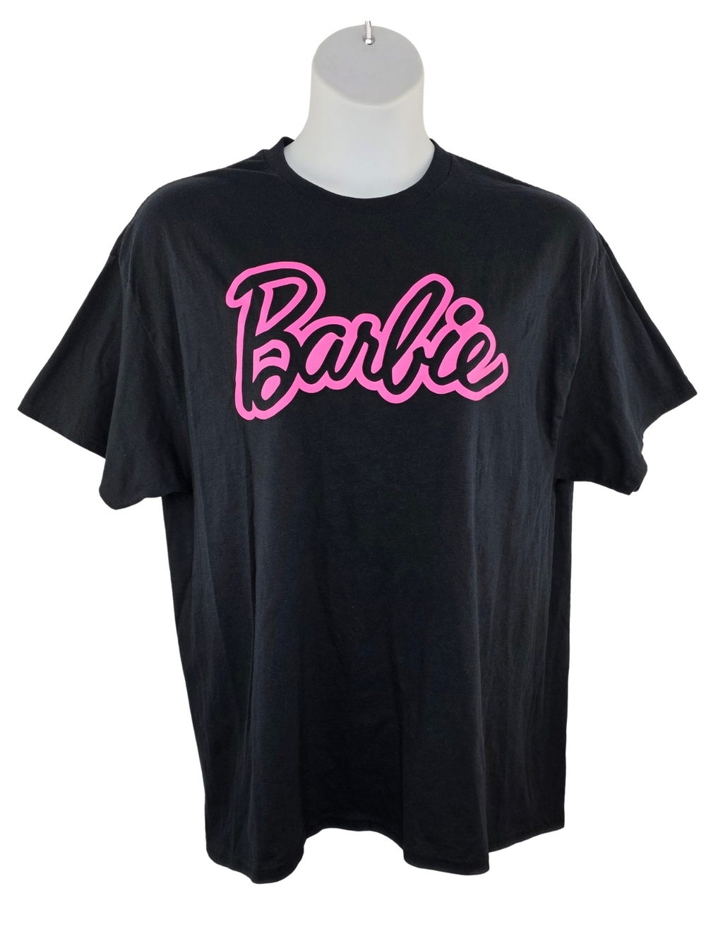 Barbie Tee Size XL Black Pink 2322-o
